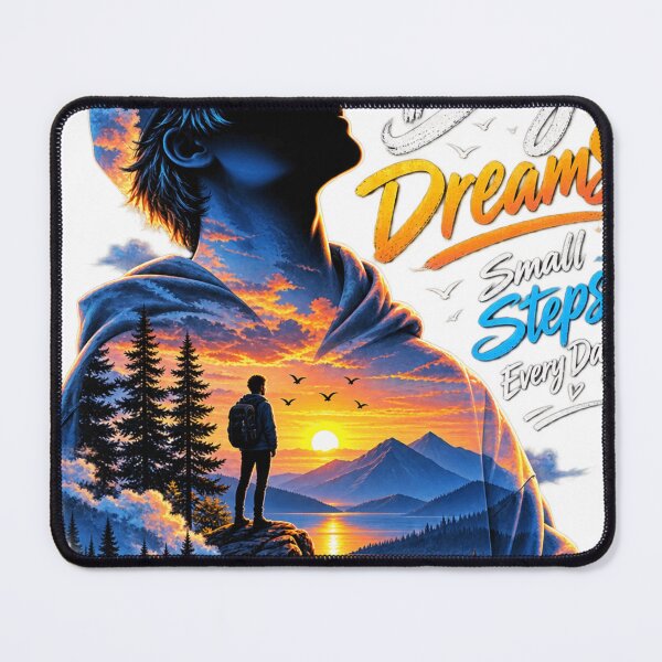 Item preview, Big Dreams Small Steps Every Day | Inspirational Adventure T-Shirt designed and sold by ✨ Daily Vibe Studio ✨.