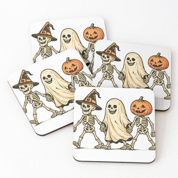 Item preview, Retro Skeleton Squad Halloween Costume Group | Vintage Cartoon Design designed and sold by MOCH- ART.