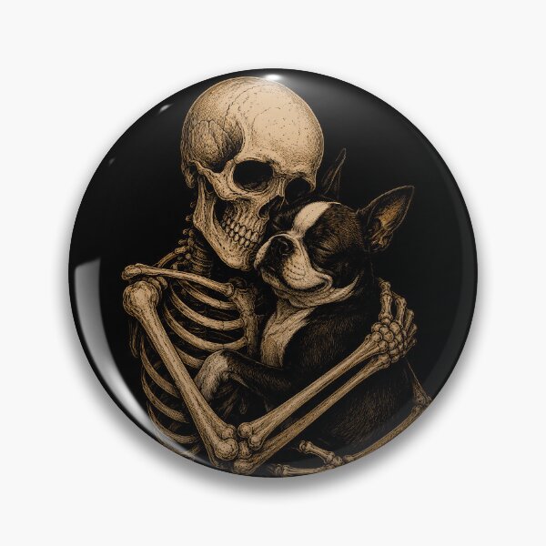 Item preview, Skeleton French Bulldog Dog Embrace Art Design Halloween designed and sold by rafaeltto.