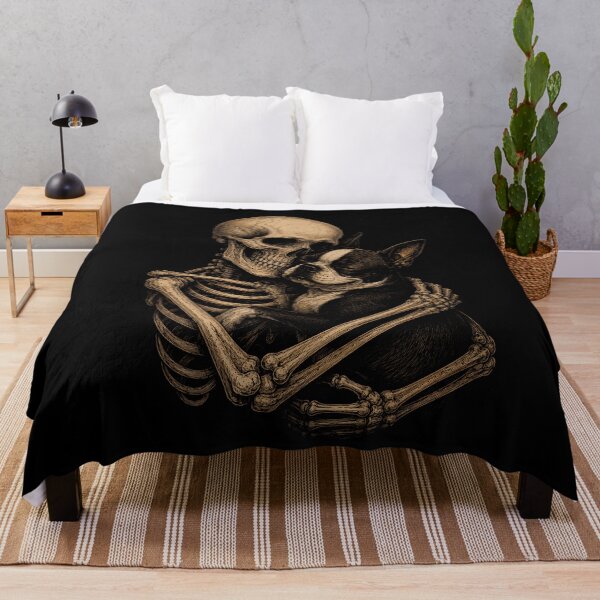 Item preview, Skeleton French Bulldog Dog Embrace Art Design Halloween designed and sold by rafaeltto.