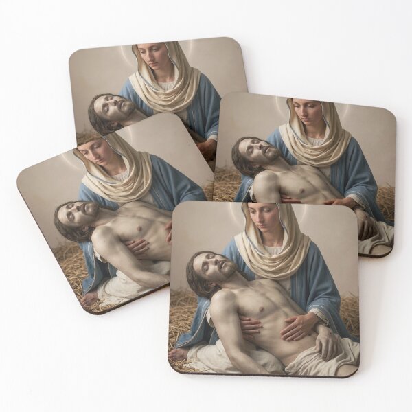Item preview, Pietà — Mother Mary Holding the Body of Christ designed and sold by Kutji.Sacred.Art.