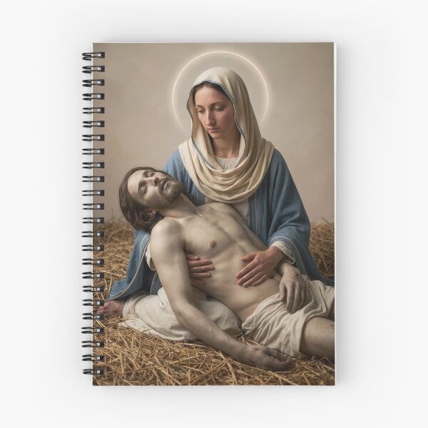 Item preview, Pietà — Mother Mary Holding the Body of Christ designed and sold by Kutji.Sacred.Art.