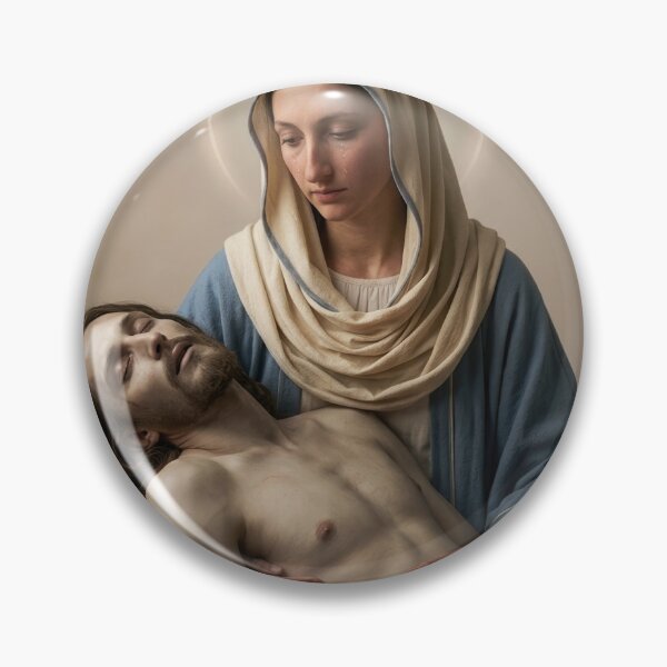 Item preview, Pietà — Mother Mary Holding the Body of Christ designed and sold by Kutji.Sacred.Art.