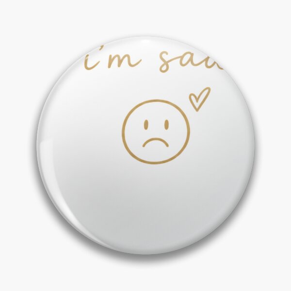 Item preview, I’m Sad | Minimalist Sad Face & Little Heart designed and sold by CalmMandala.