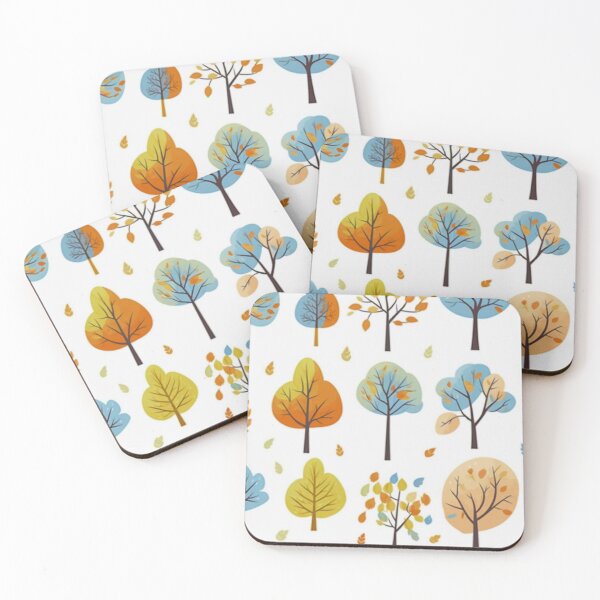 Item preview, Autumn Forest Trees Pastel Colors Cute Seamless Pattern designed and sold by LYAN-STORE.