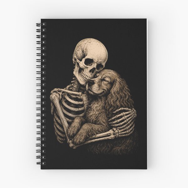 Item preview, Skeleton Cocker Spaniel Dog Embrace T-Shirt Design Halloween designed and sold by rafaeltto.