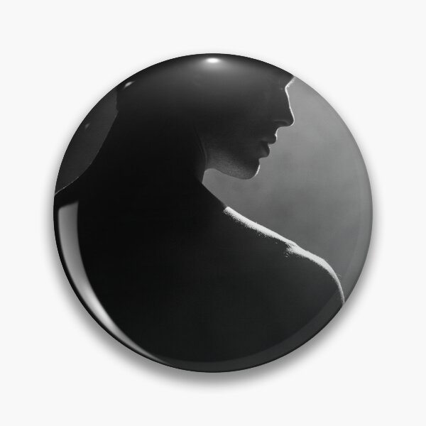 Item preview, Moody Black & White Male Silhouette | Artistic Pin-Up for She Shed designed and sold by SynthSeduction.