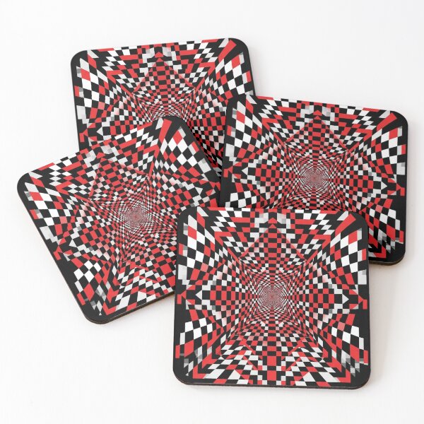 Item preview, Red White Black Checkered Room High Contrast Design designed and sold by emmanuelsilve.