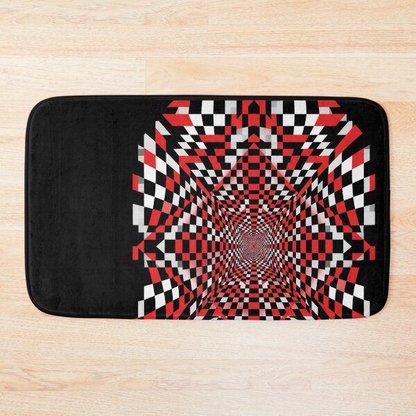 Item preview, Red White Black Checkered Room High Contrast Design designed and sold by emmanuelsilve.