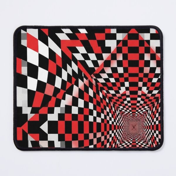 Item preview, Red White Black Checkered Room High Contrast Design designed and sold by emmanuelsilve.