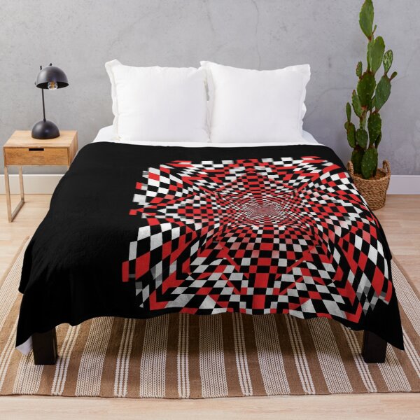 Item preview, Red White Black Checkered Room High Contrast Design designed and sold by emmanuelsilve.