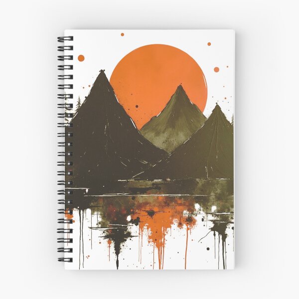 Item preview, Mystic Mountain Dusk: A Grunge Sunset Canvas designed and sold by GabeMountainArt.