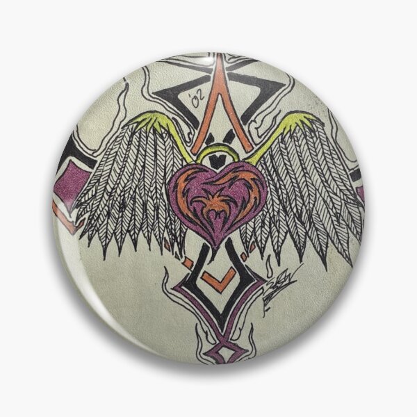 Item preview, angel heart with wing tribal designed and sold by Stephan420.