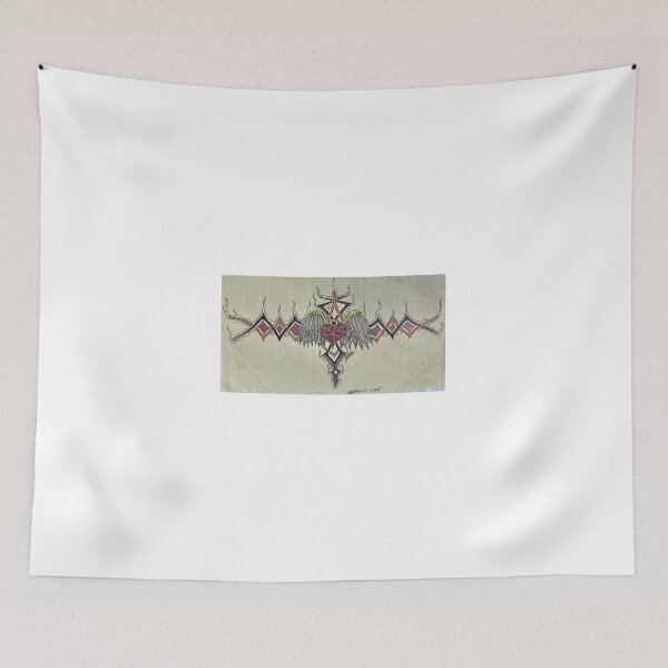Item preview, angel heart with wing tribal designed and sold by Stephan420.