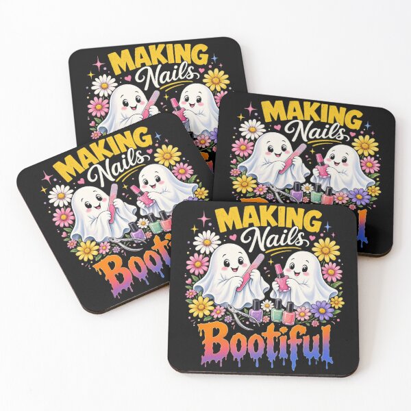Item preview, Making Nails Bootiful Cute Ghost Nail Tech Halloween designed and sold by CF_VintageDesign.