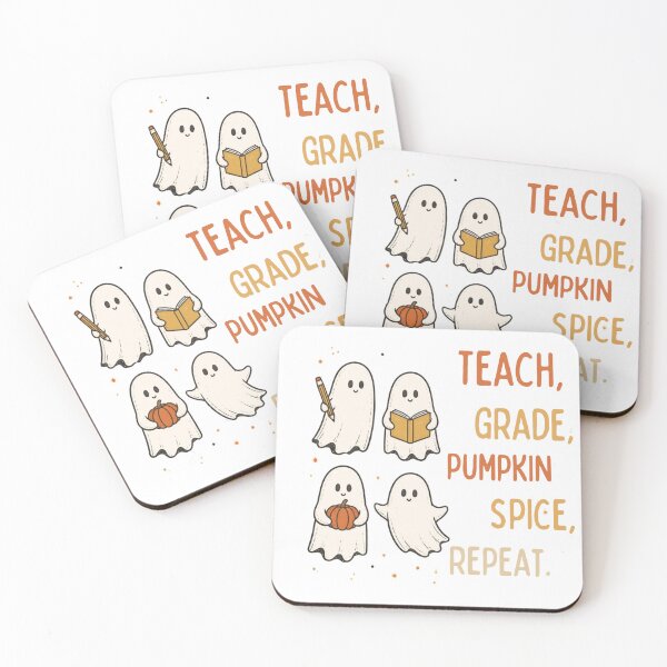 Item preview, Teach Grade Pumpkin Spice Repeat Spooky Teacher Fall designed and sold by OakAndThread.