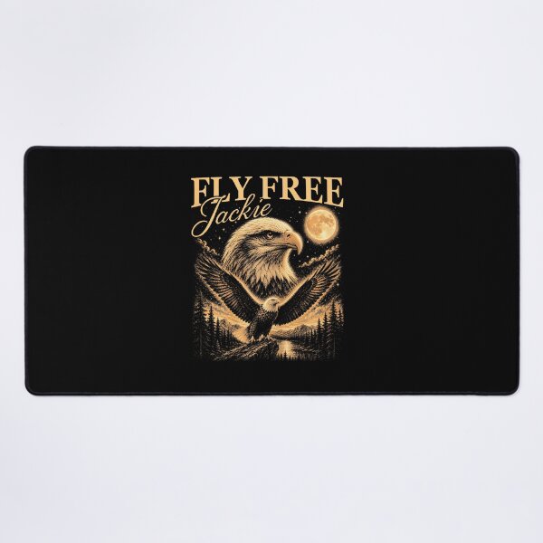 Item preview, Fly Free Jackie Big Bear Bald Eagle Memorial Tribute designed and sold by MOHAMED AKKAR.