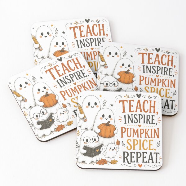 Item preview, Teach Inspire Pumpkin Spice Repeat Spooky Teacher Fall designed and sold by OakAndThread.