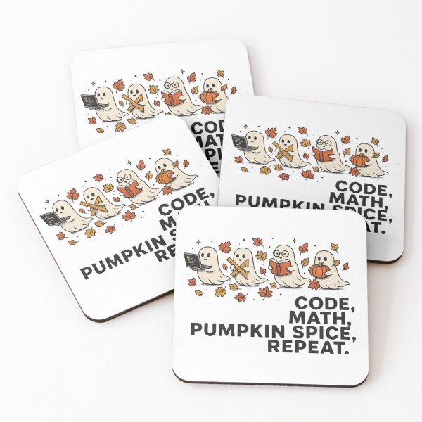 Item preview, Code Math Pumpkin Spice Repeat Spooky CS Teacher Fall designed and sold by OakAndThread.