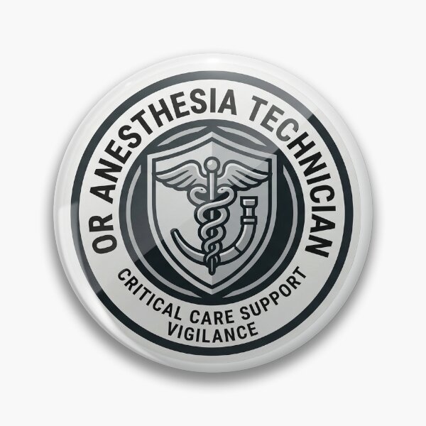 Item preview, OR Anesthesia Technician Critical Care Vigilance Emblem designed and sold by CyberPunkSpace.