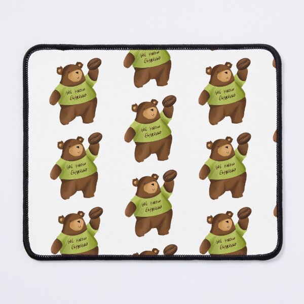 Item preview, We Know Espresso – Funny Bear Coffee Lover Illustration designed and sold by chupichapa.