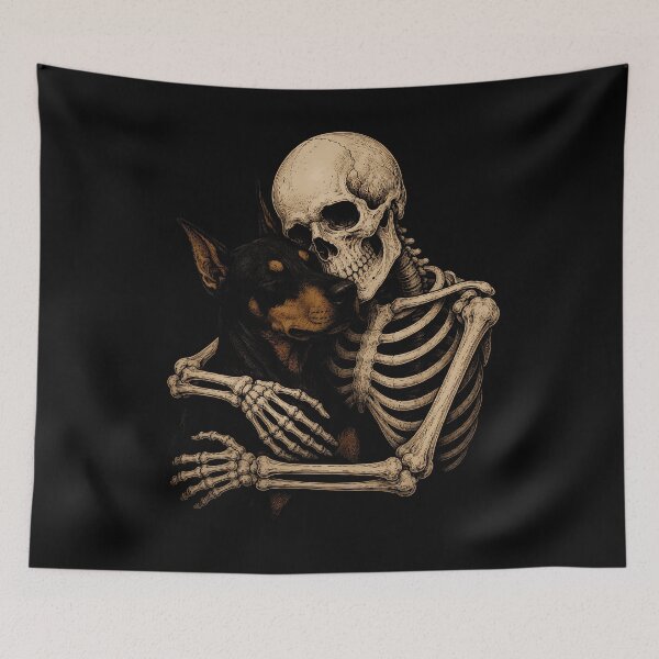 Item preview, Skeleton Doberman a dog design for pet lovers halloween designed and sold by rafaeltto.