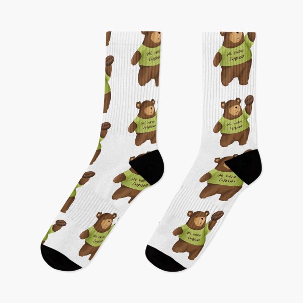 Item preview, We Know Espresso – Funny Bear Coffee Lover Illustration designed and sold by chupichapa.