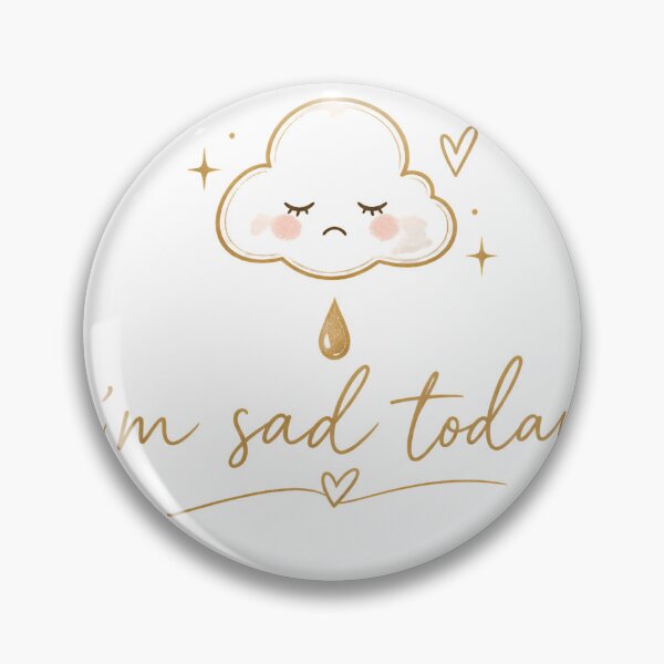 Item preview, I’m Sad Today | Cute Cloud Minimalist Design designed and sold by CalmMandala.