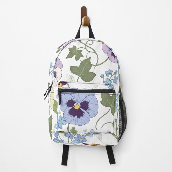 Item preview, Victorian Floral Pattern - Vintage Pansies and Forget Me Nots designed and sold by Dzblack.