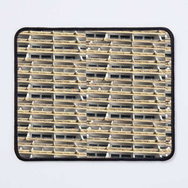 Item preview, ⁠Symmetrical Architecture Hotel Balconies Pattern⁠ designed and sold by Julia9632.