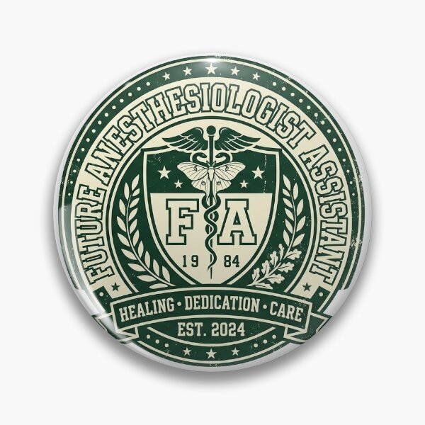 Item preview, Future Anesthesiologist Assistant CAA Student Crest Vintage designed and sold by CyberPunkSpace.