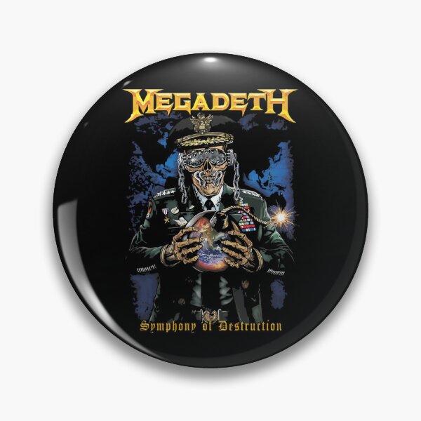 Artikelvorschau, Megadeth Symphony of Destruction Military Skull General entworfen und verkauft von Bluwum.