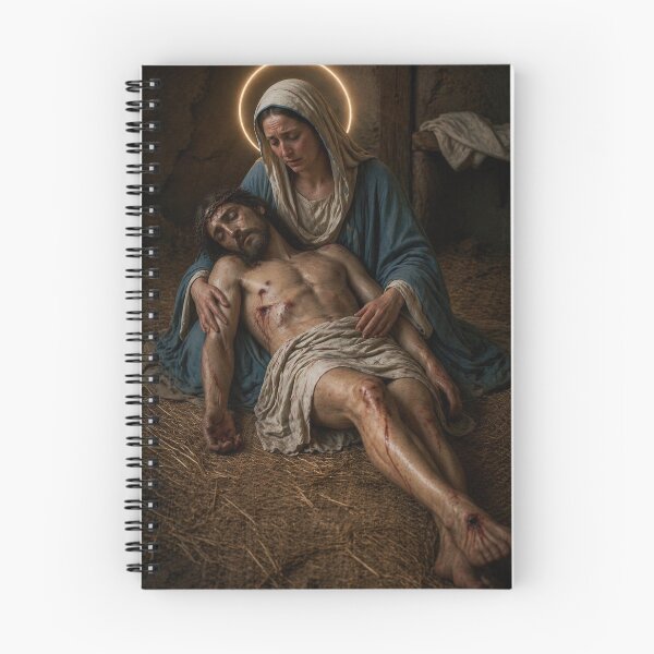 Item preview, Pietà — Our Lady of Sorrows designed and sold by Kutji.Sacred.Art.