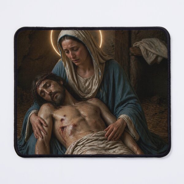 Item preview, Pietà — Our Lady of Sorrows designed and sold by Kutji.Sacred.Art.