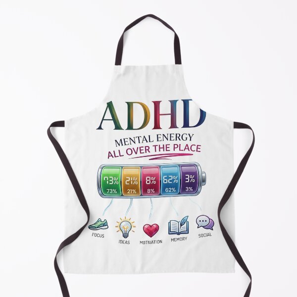 Item preview, ADHD Mental Energy All Over the Place Neurodivergent Humor & Relatable ADHD Quote designed and sold by Marti’s Shop Corner.