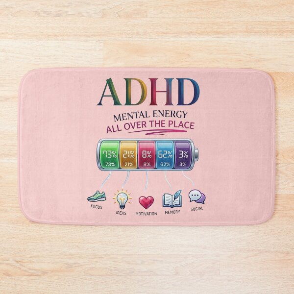 Item preview, ADHD Mental Energy All Over the Place  Neurodivergent Humor & Relatable ADHD Quote designed and sold by Marti’s Shop Corner.