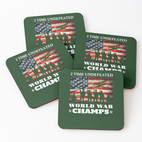 Item preview, 2 Time Undefeated World War Champs Memorial Day American Flag 257 designed and sold by RottenRbCafe.