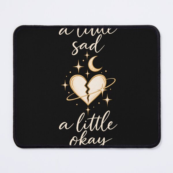 Item preview, A Little Sad, A Little Okay | Minimalist Broken Heart Design designed and sold by CalmMandala.