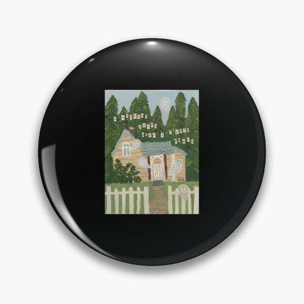 Item preview, phoebe bridgers haunted house with a picket fencepainting designed and sold by FranciscoMach1.