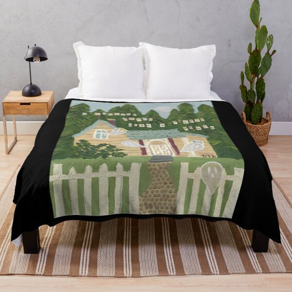 Item preview, phoebe bridgers haunted house with a picket fencepainting designed and sold by FranciscoMach1.