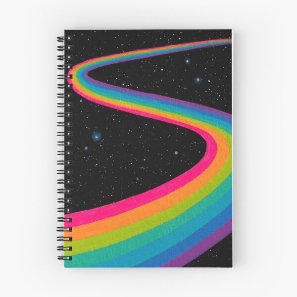 Item preview, Rainbow Road in Space Wavy Retro 70s Cosmic Road Illustration designed and sold by LYAN-STORE.