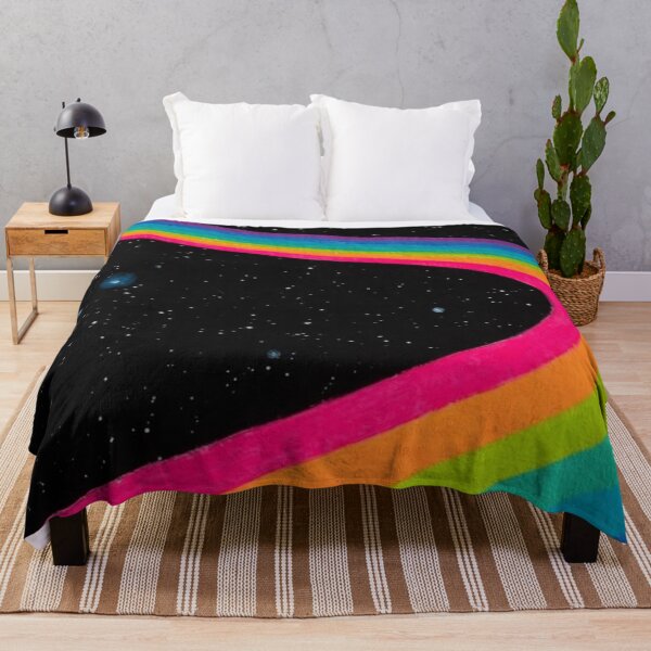 Item preview, Rainbow Road in Space Wavy Retro 70s Cosmic Road Illustration designed and sold by LYAN-STORE.
