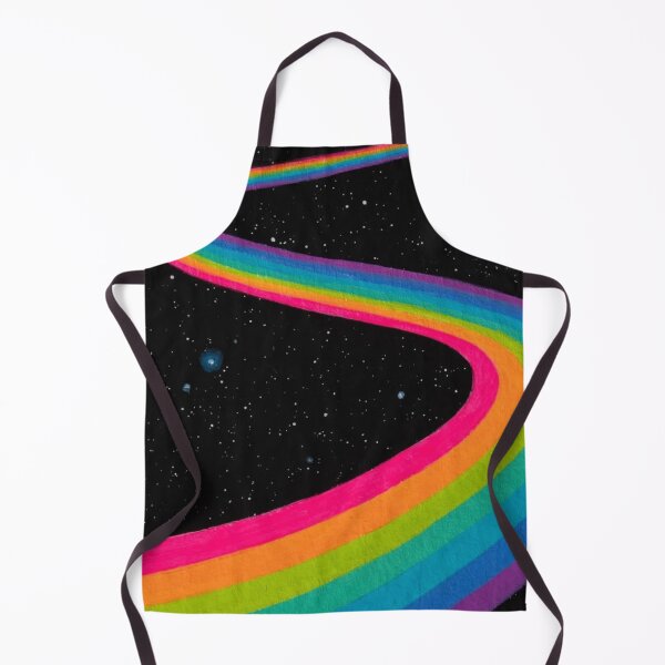 Item preview, Rainbow Road in Space Wavy Retro 70s Cosmic Road Illustration designed and sold by LYAN-STORE.