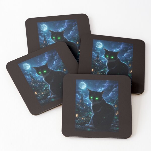 Item preview, Mystical Black Cat designed and sold by Aquamarineelle.