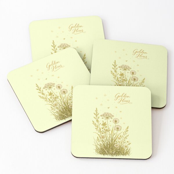 Item preview, Golden Hour Wildflower Field Nature Illustration designed and sold by Hearth & Hollow.