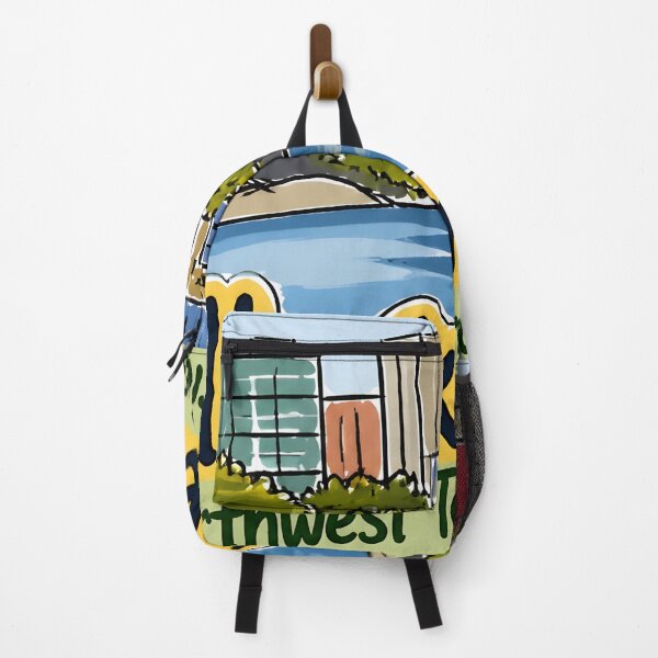 Item preview, Yellowknife NWT Cute Colorful Landscape Skyline Pride designed and sold by HowToCanadian.