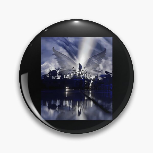 Item preview, Silhouette Drummer On Stage Angel Wings Light Reflection designed and sold by Doodlly.