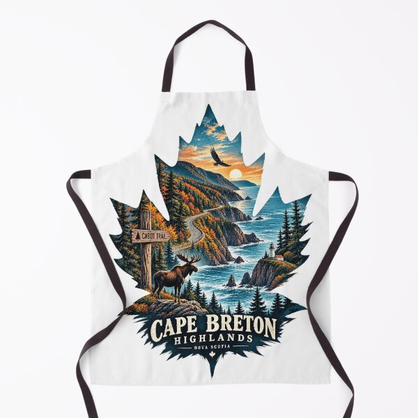 Item preview, Cape Breton Highlands Nova Scotia Cabot Trail Maple Leaf Travel Art designed and sold by Shakhbata-1.