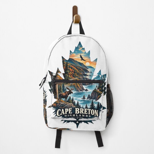 Item preview, Cape Breton Highlands Nova Scotia Cabot Trail Maple Leaf Travel Art designed and sold by Shakhbata-1.