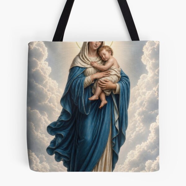 Item preview, Queen of Heaven — Madonna and Child designed and sold by Kutji.Sacred.Art.